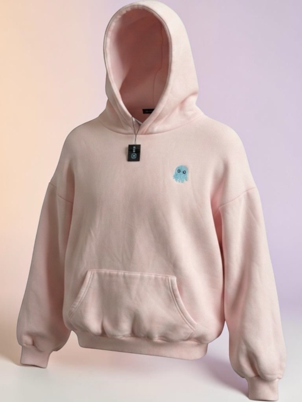 Squiddy Clothing Pink Hooded with Embroidered Patch